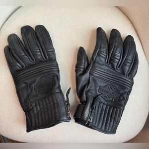 Harley-Davidson Black Leather Gloves